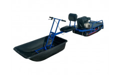 Мототолкач "Альбатрос XL8" санный модуль с санями  Двиг.Loncin 8,5 с фарой, подвеска: Склизы