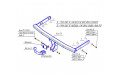 Фаркоп Volkswagen Golf 4 1997-2003. Audi A3 1996-2003