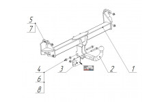 Фаркоп BMW X3(F25) 2010-...