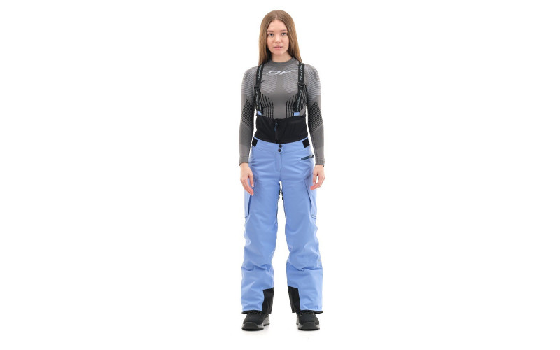 Штаны горнолыжные утепленные Gravity Premium WOMAN Gray-BlueWOMAN Yellow-Dark Ocean