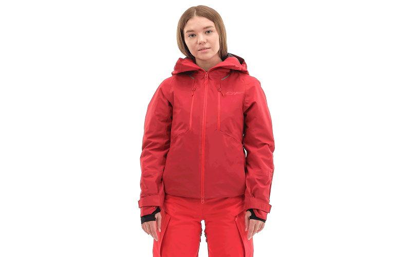 Куртка горнолыжная утепленная Gravity Premium WOMAN Maroon-Red