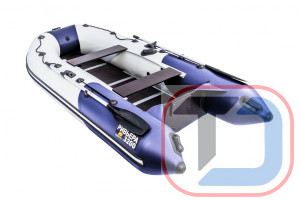  Лодка Ривьера Компакт 3200 СК светло-серый/синий