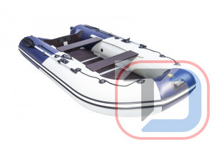  Лодка Ривьера Компакт 3400 СК светло-серый/синий