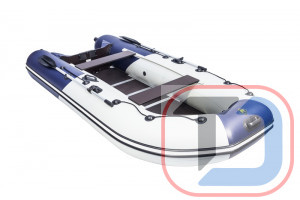 Лодка Ривьера Компакт 3600 СК светло-серый/синий