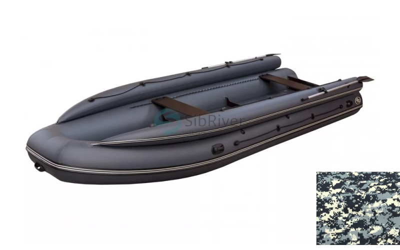 ЛОДКА ПВХ ALLASKA-520 TONNA LUX (КМФ Cifra)