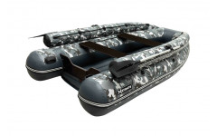 ЛОДКА ПВХ SIBRIVER ХАТАНГА PRO-330 НДНД (ФАЛЬШБОРТ) (КМФ серый)