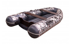 ЛОДКА ПВХ SIBRIVER ХАТАНГА PRO-390 НДНД (КМФ серый)