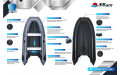 Лодка SMarine AIR Standard-360 (серая)