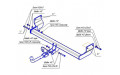 Фаркоп  Mitsubishi Pinin 1999-2005