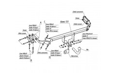 Фаркоп Nissan Juke 2010-.... 2WD