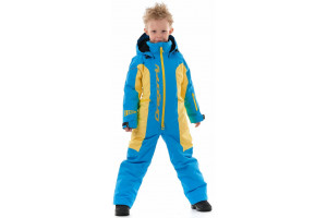 Зимний комбинезон DF Junior Blue-Yellow 2020