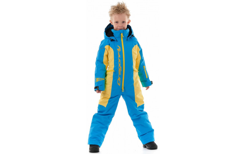 Зимний комбинезон DF Junior Blue-Yellow 2020