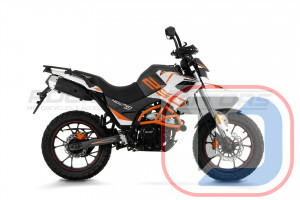 Мотоцикл турэндуро ROCKOT HOUND 250 (белый/оранжевый, ЭПТС)