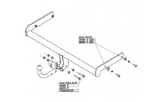 Фаркоп Volkswagen Passat B 2005-11 Фаркоп Volkswagen Passat B 2005-11