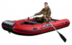 Лодка ПВХ RiverBoats RB с жестким дном — 350 (Киль) красный
