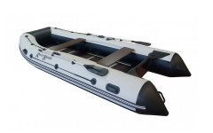 Лодка ПВХ RiverBoats RB с жестким дном — 370 (Киль) черно-белый Лодка ПВХ RiverBoats RB с жестким дном — 370 (Киль) черно-белый