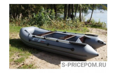  Лодка ПВХ RiverBoats RB с жестким дном — 370 (Киль) серый