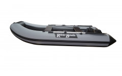 Лодка ПВХ RiverBoats RB с жестким дном — 330 (Киль) черно-серый